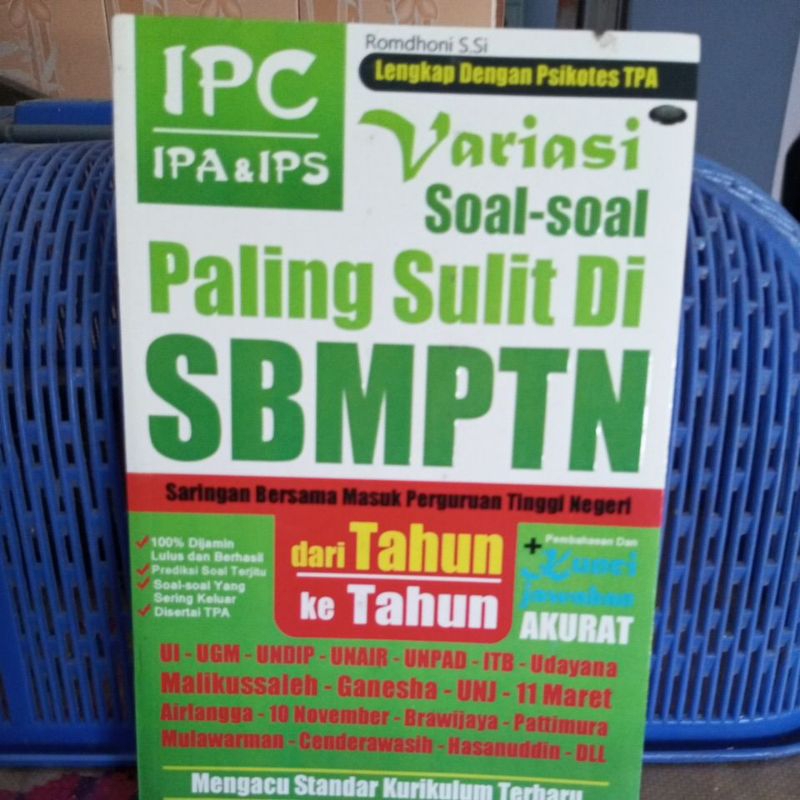 VARIASI SOAL-SOAL PALING SULIT DI SBMPTN