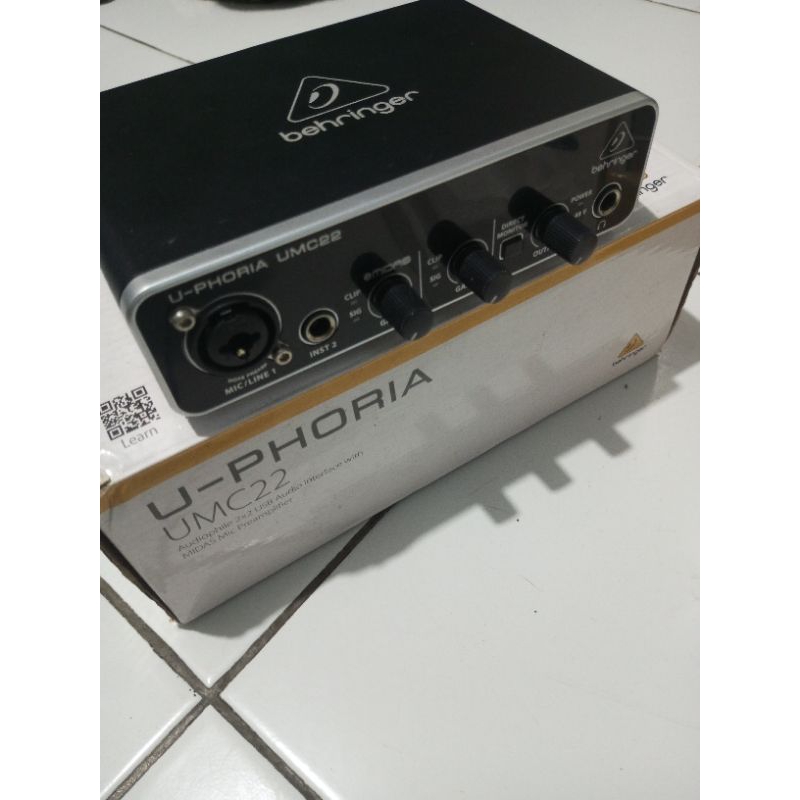 Behringer UMC22 soundcard bekas