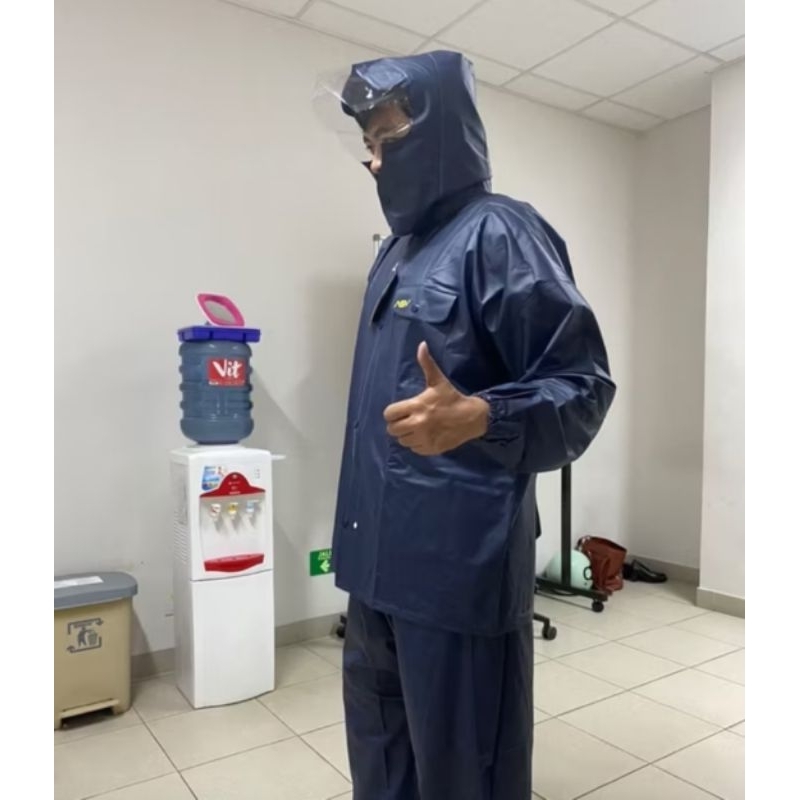 Jas Hujan ASV Karet Tebal Asli Original