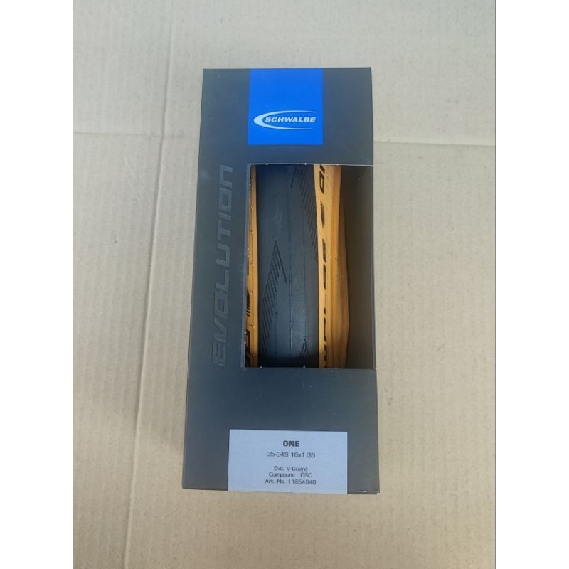 Tire Schwalbe One 16 x 1.35 Skin Wall. Ban Luar Brompton 3sixty Pikes