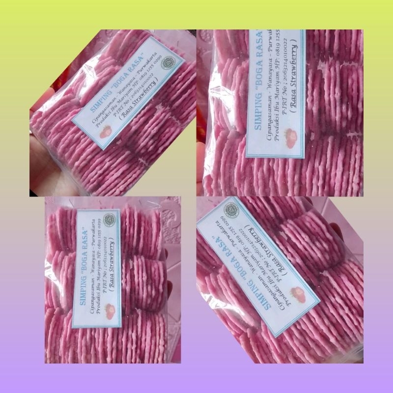 

Simping manis Strawberry 1 bungkusan | Simping rasa strawberry | Cemilan bakar panggang manis | Cemilan diet | cemilan sehat panggang bakar | Simping bakar Purwakarta