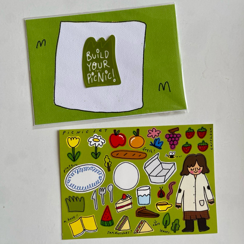 

build your own picnic (postcard + sticker sheet)