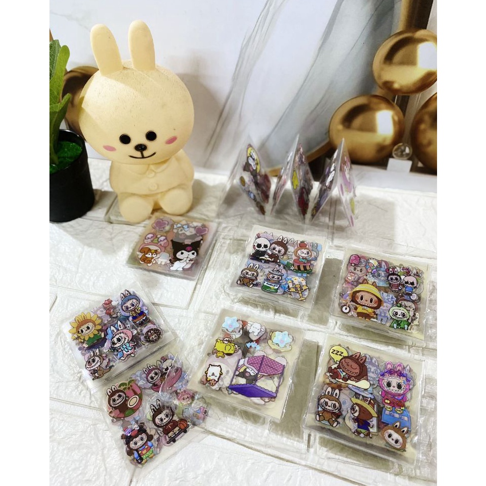 

KODE X63G STIKER ANAK KARAKTER KUROMI DAN LABUBU MAINAN STIKER TEMPEL LUCU DAN GEMES