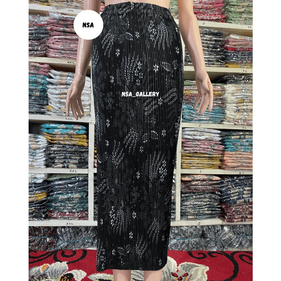 KODE W5K Rok Span Plisket Batik Bawahan Kebaya