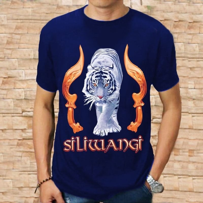 Kaos Distro Pria Lengan Pendek Kujang Macan Putih Siliwangi Keren Terbaru Baju Pria Kekinian Termura
