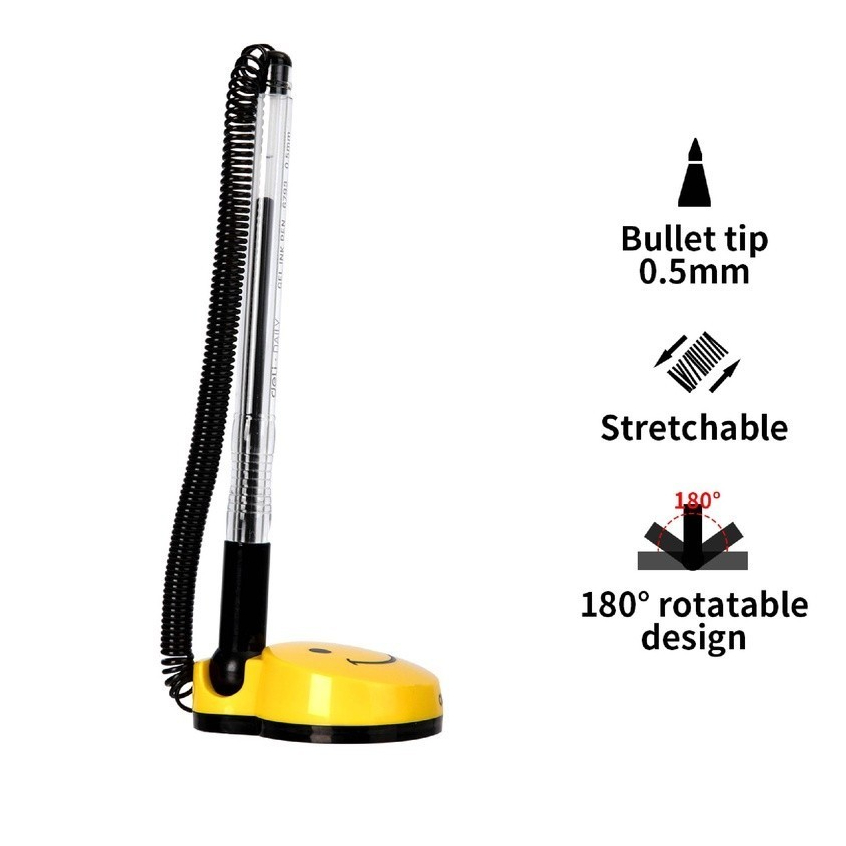 

DELI - E6793 Pulpen Meja / Gel Pen 0.5mm Hitam 52 41 142mm