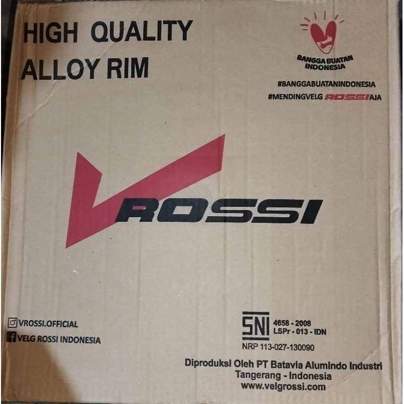 Velg Bintang Rossi Zigen Hawk (Palang 5) Hitam