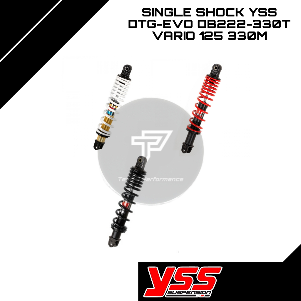 Single Shock YSS DTG-EVO OB222-330T Vario 125 330M