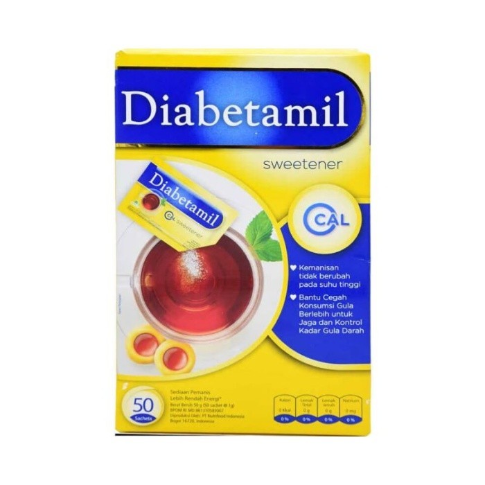 

DIABETAMIL SWEETENER ISI 50 SACHET TERMURAH