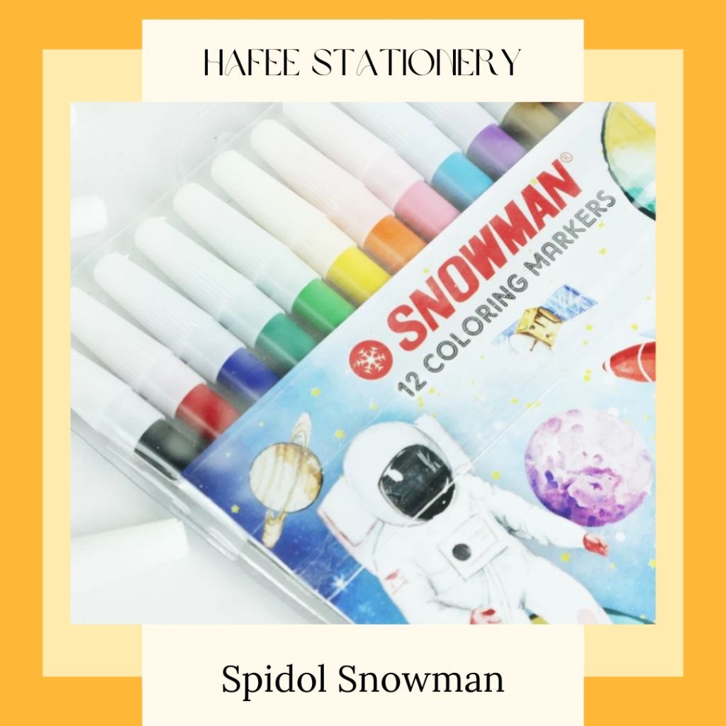 

Spidol Snowman 12 Warna Isi 12 Pcs (dapat kirim instant bandung)