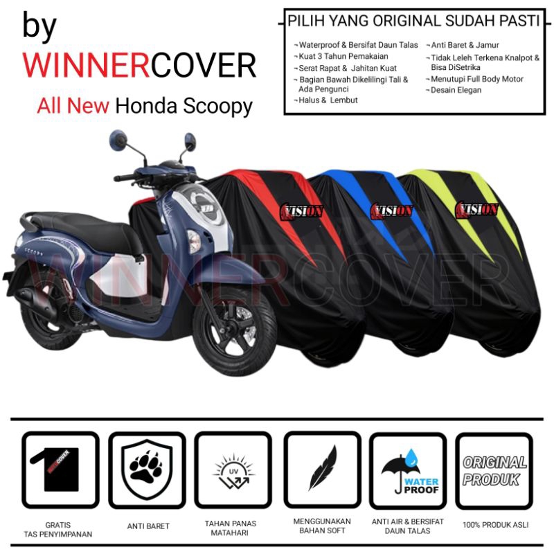 Cover Motor All New Honda Scoopy Sarung Motor Honda Scoopy Penutup Motor Honda All New Scoopy