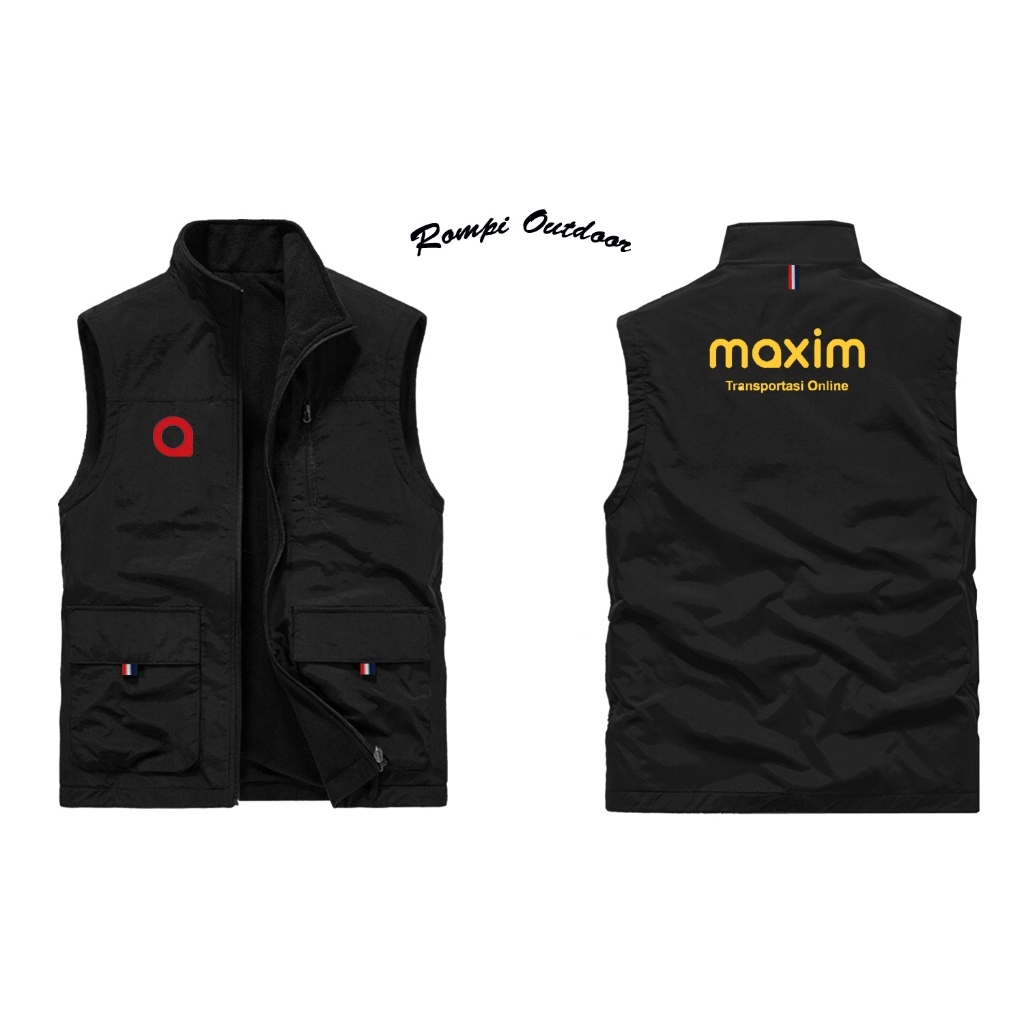 Rompi Maxim Driver Murah Keren Anti Air / Rompi Pria Premium  Terjamin Ori / Rompi M@-xim Ojol / Bis