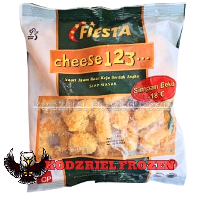 

FIESTA Nugget Cheese 123 250gr - Naget Ayam Berbentuk Angka Rasa Keju