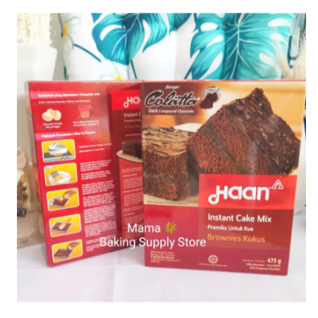 

HAAN Brownies Instant Cake Mix Kukus Premix Kue Brownis Bronis 475g