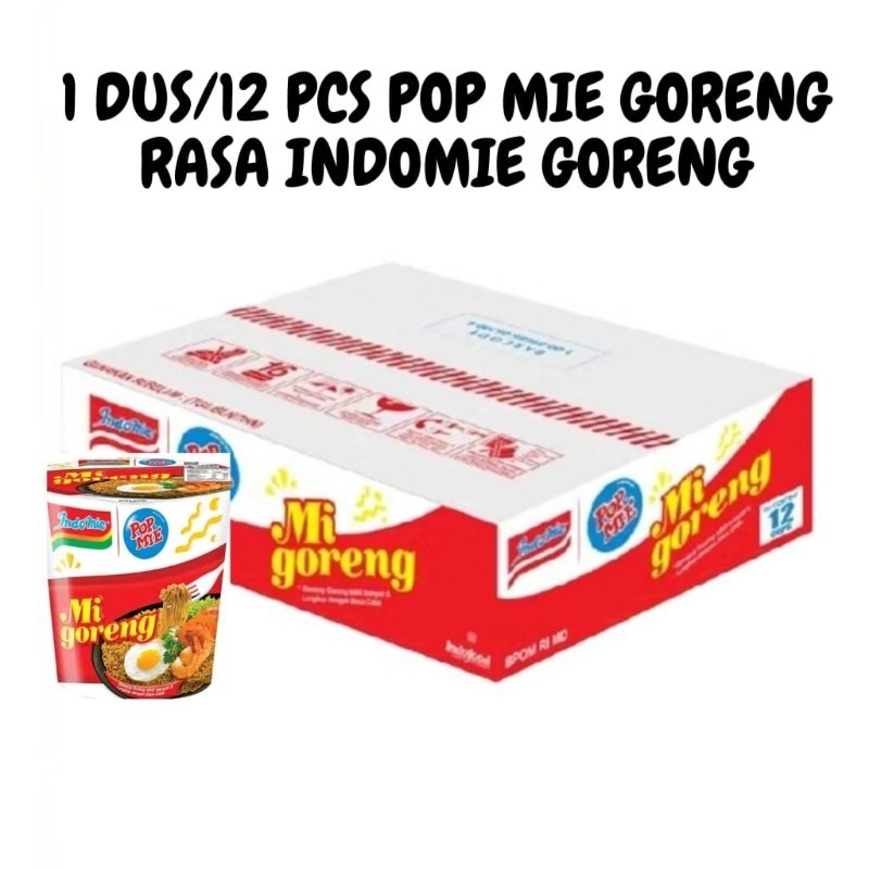 

1 DUS/12 PCS POP MIE GORENG RASA INDOMIE GORENG 80 GRAM NEW PRODUK BY INDOFOOD TStore