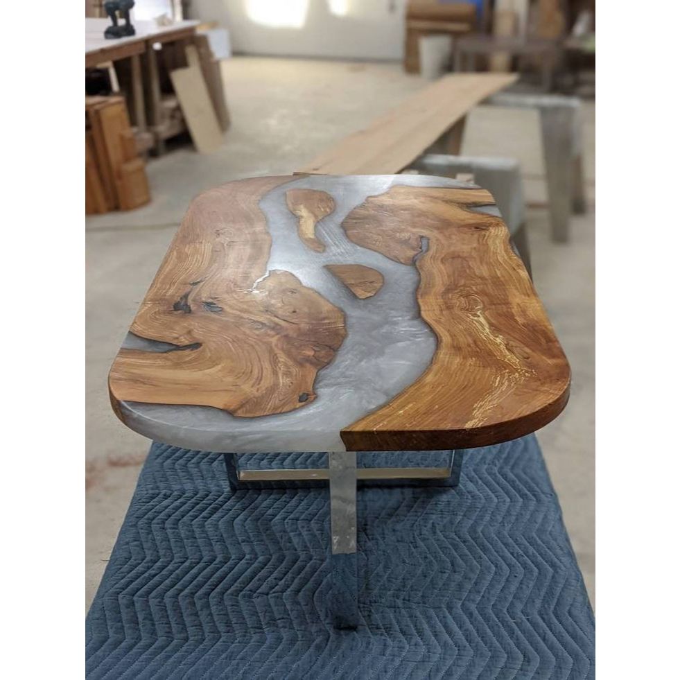 meja tamu/meja kayu jati/meja resin minimalis/meja ruang tamu/meja kayu kombinasi resin/meja resin/m