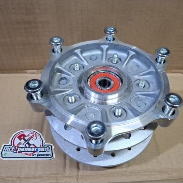 TROMOL DEPAN TIGER 2000 LAMA SET BREKET PIRINGAN/DUDUKAN DISC CAKRAM DEPAN HONDA TIGER 2000 LAMA