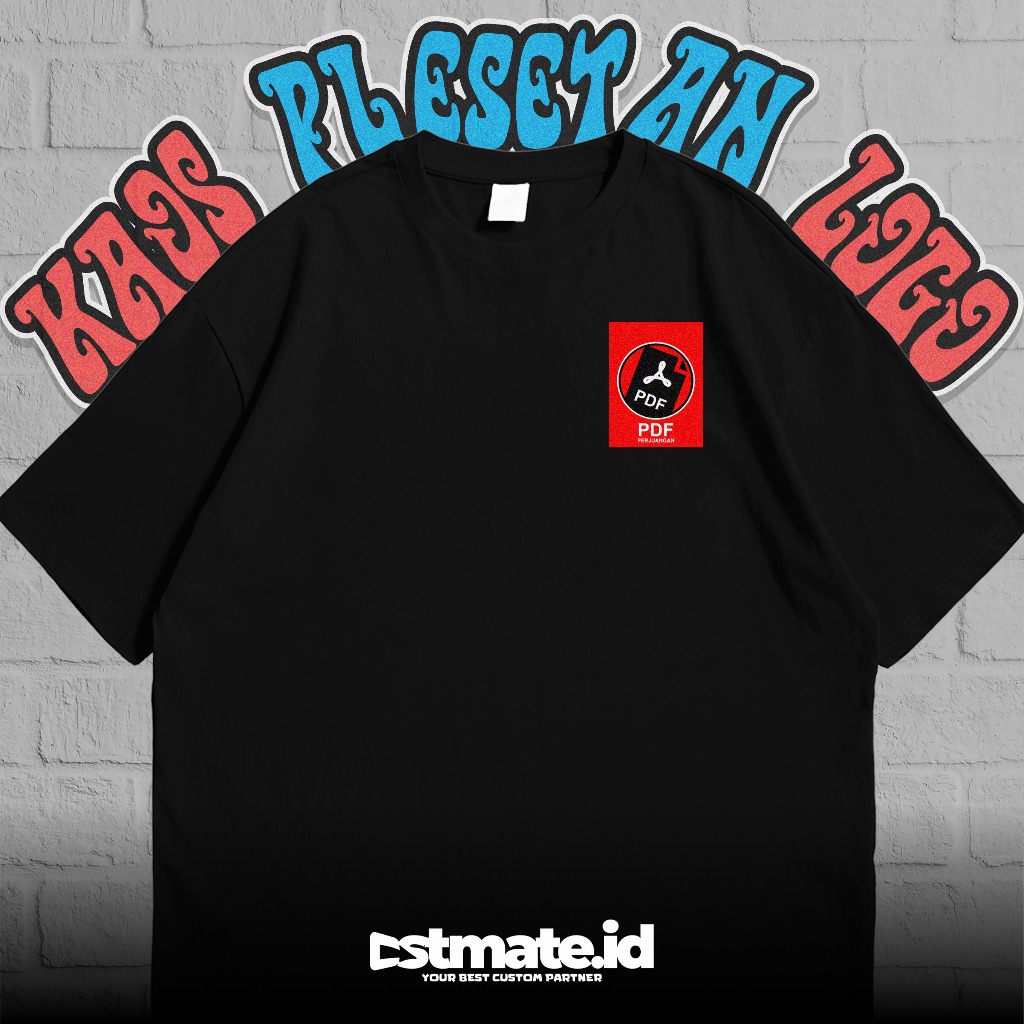 BAJU / KAOS / TSHIRT / PLESETAN LOGO PDI PERJUANGAN (Custom : PDF PERJUANGAN)