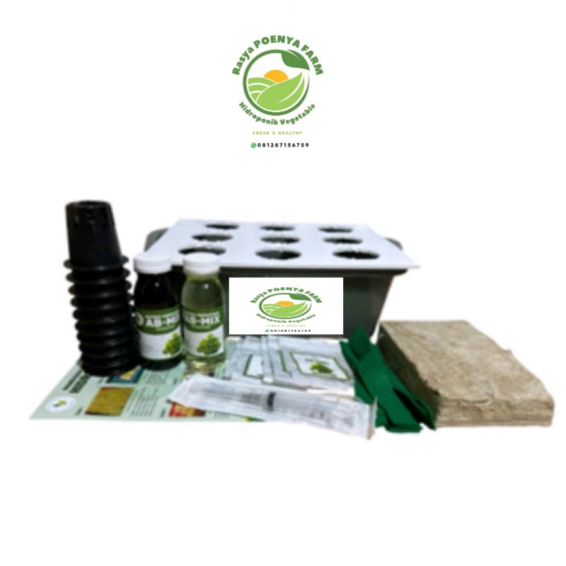 Hidroponik set/paket Hidroponik pemula lengkap 18 lubang