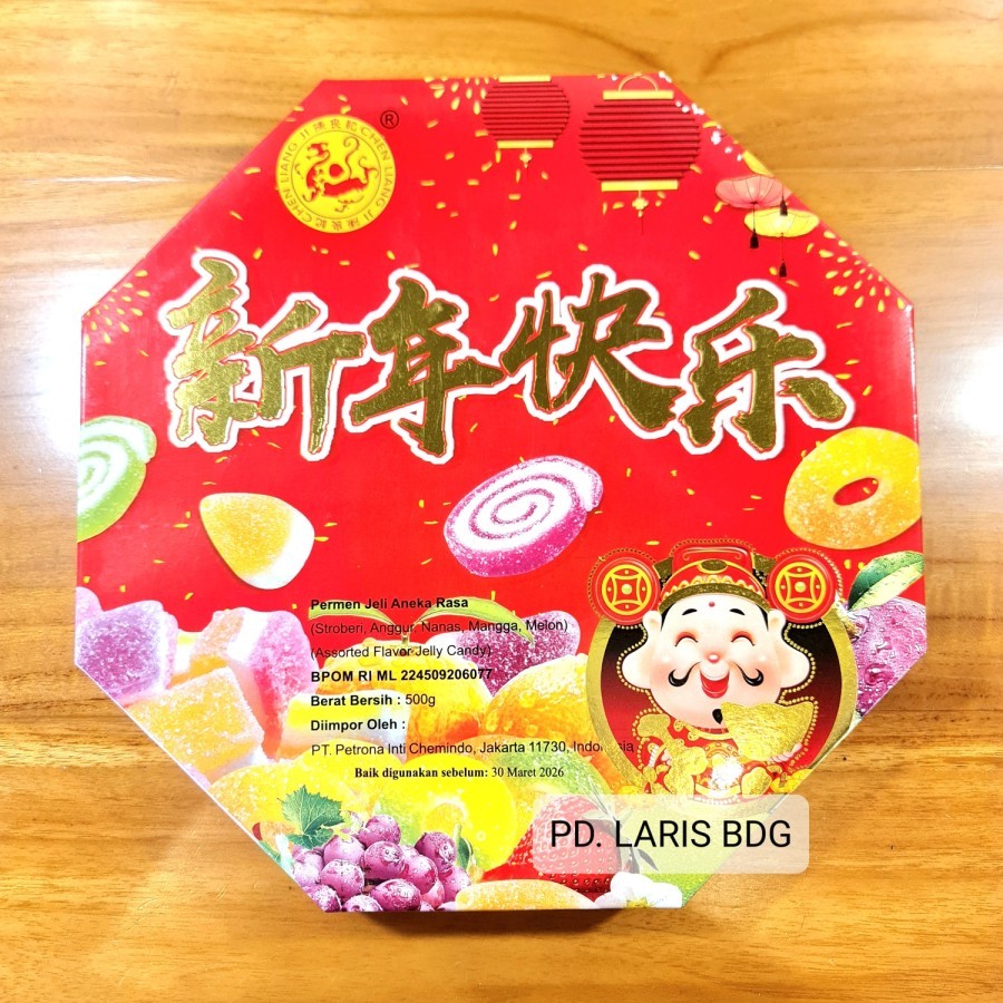 

CHEN LIANG JI PAK CHEN JELLY 500GR (PERMEN JELI ANEKA RASA 8 MACAM) / PERMEN JELLY CAMPUR / PERMEN IMLEK