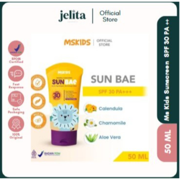 Jelita Cosmetics - Ms Kids Sunscreen  Sunbae SPF 30  50 ML