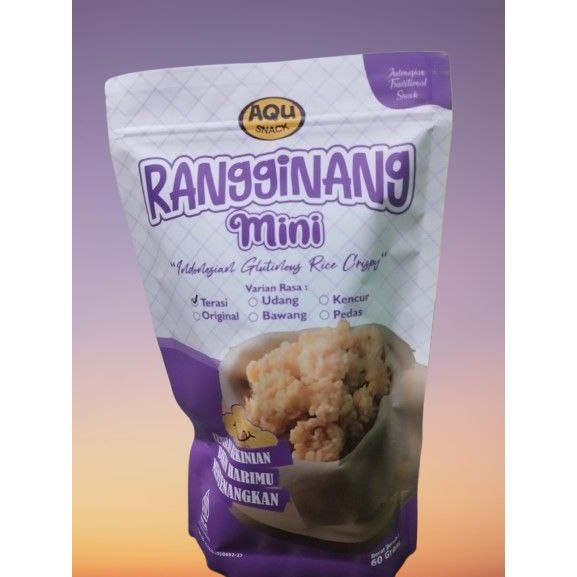 

Rangginang Mini Terasi Aqu Snack 60gr Termurah