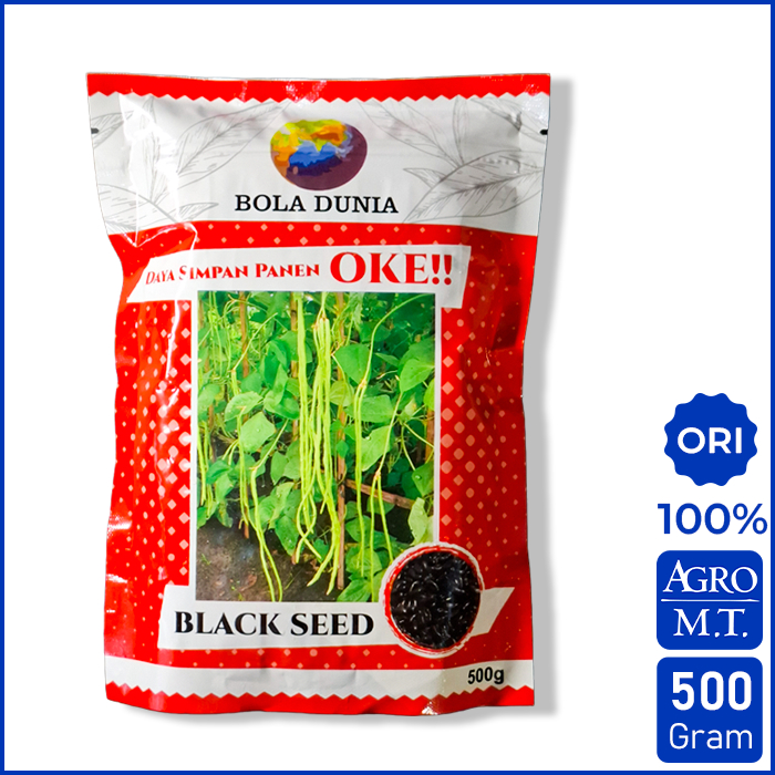 Benih Kacang Panjang BLACK SEED (500 gram) - Bola Dunia