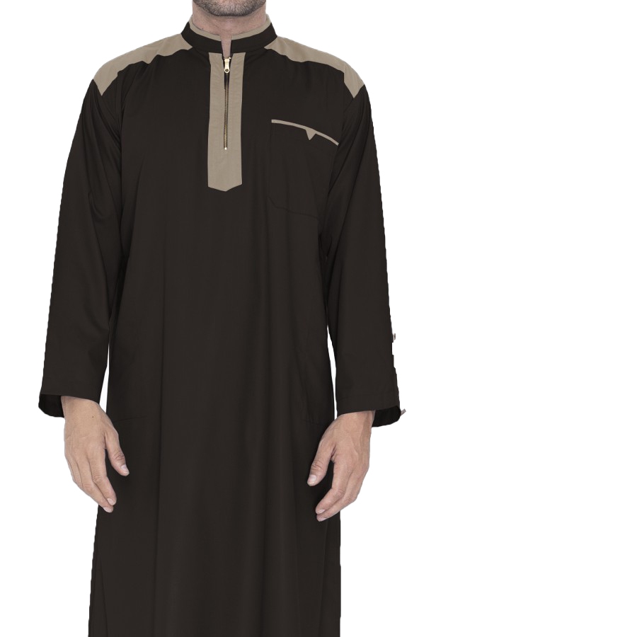 Jubah Gamis Pria Dewasa PASHA Jubah Keren Simpel Kekinian Motif Resleting Bahan Katun Toyobo Fashion