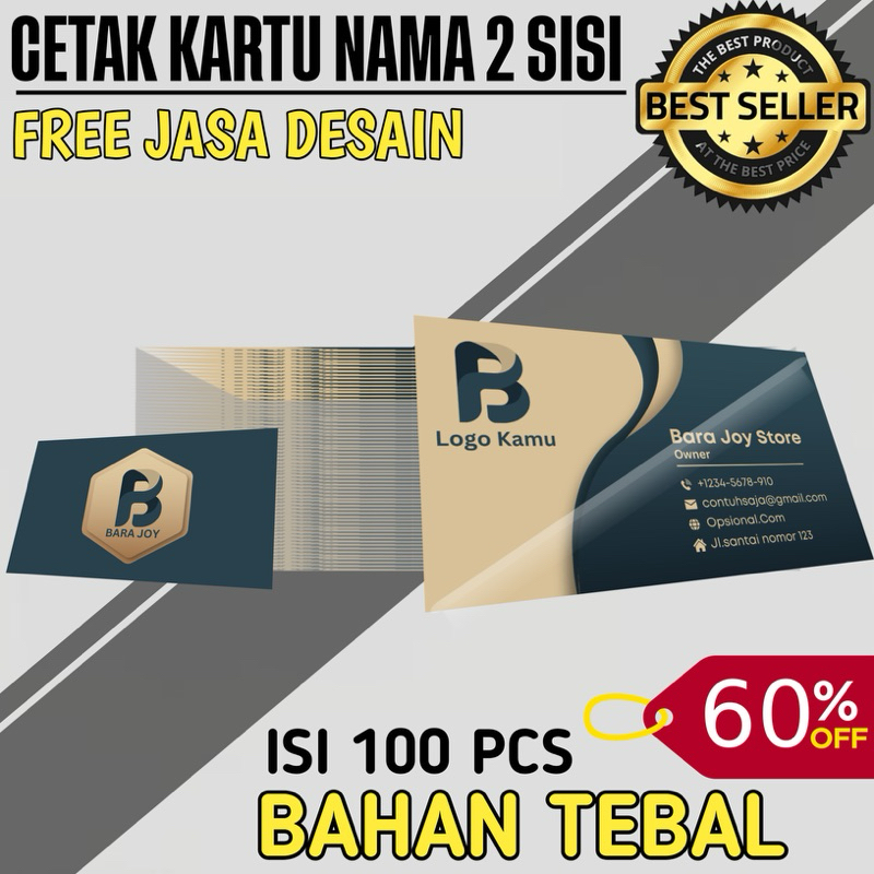 

Cetak Kartu Nama 2 Sisi / Business Card / Kartu Nama 100 PCS / Cetak Kartu Nama 2 Sisi Murah.