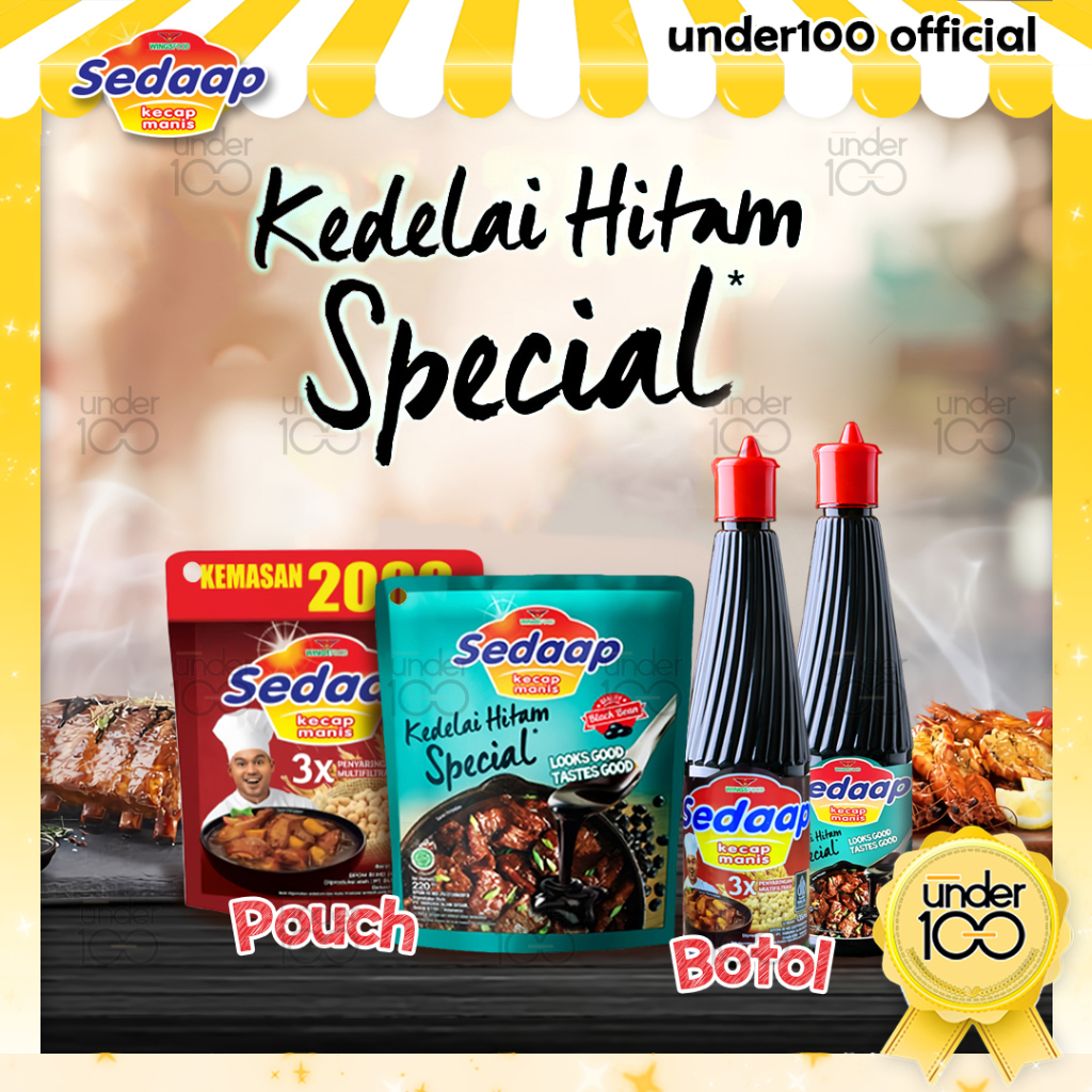 

❤ Under100 ❤ Sedaap Kecap Manis Kedelai Hitam Spesial Pouch 77g | Botol 135ml | HALAL BPOM