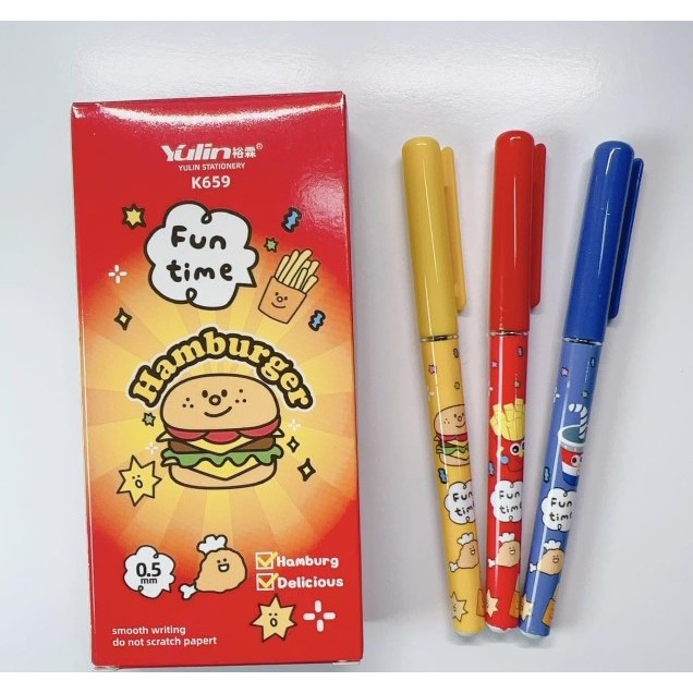 

PEN GEL FANCY KARAKTER/PULPEN HAMBURGER /PENA MOTIF BURGER