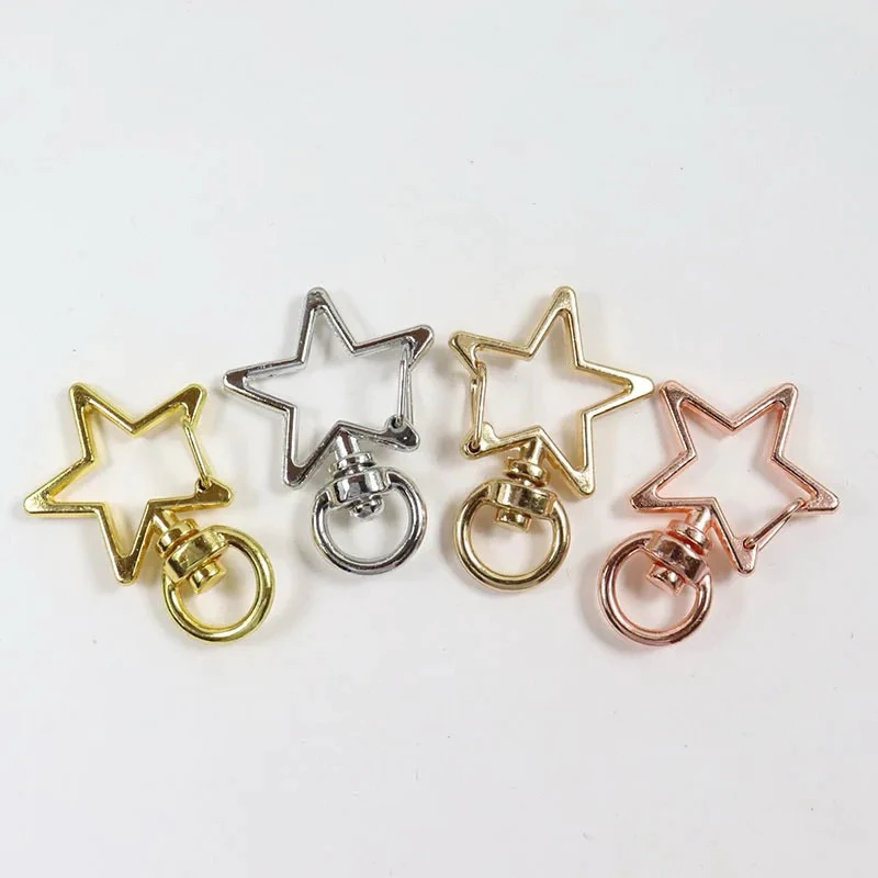 (Tambahan) Hook Clasp Keychain Star Love Clasp Lobster Ballchain Warna
