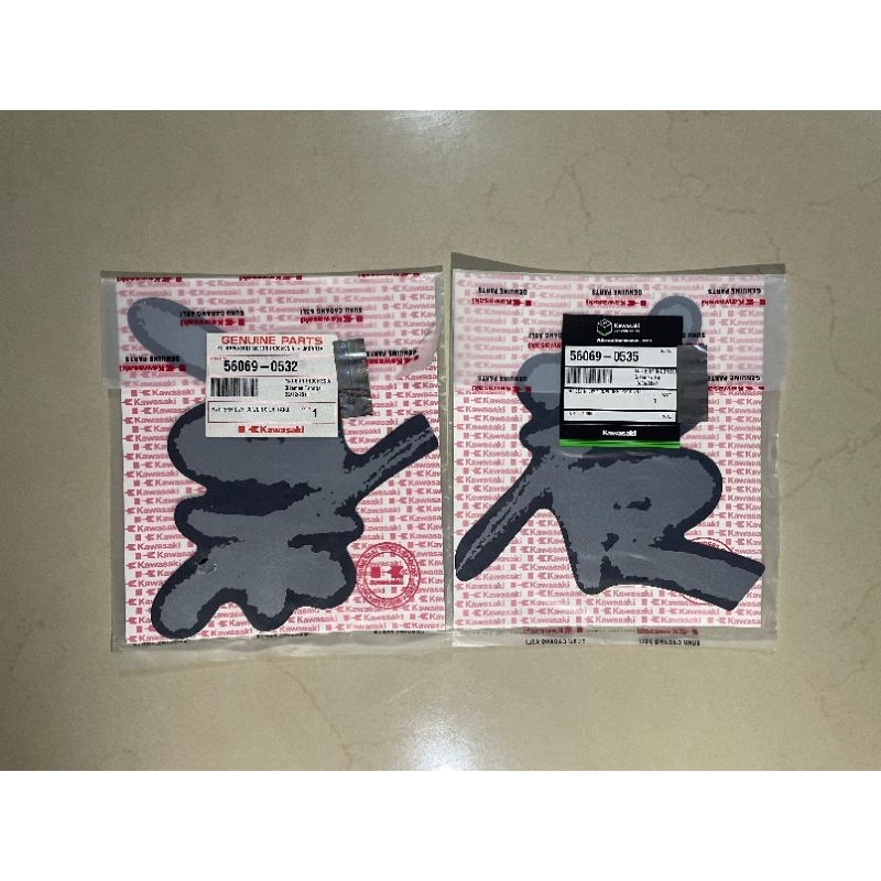 Sticker Kanji Hitam Fairing Bawah Ninja RR Old SE Gen 4 Asli Kawasaki