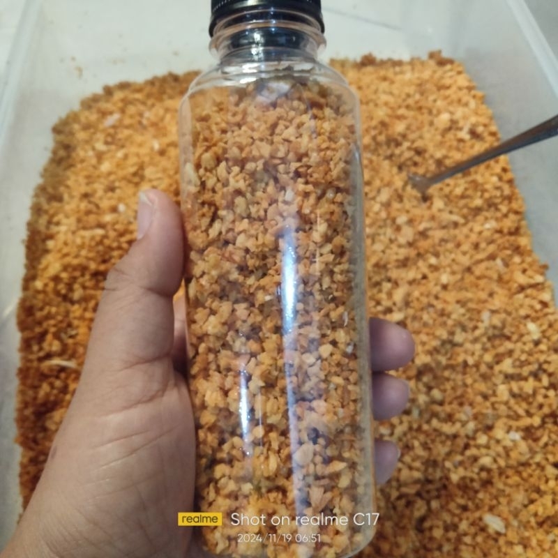 

Bawang putih cincang goreng/Minced garlic fried