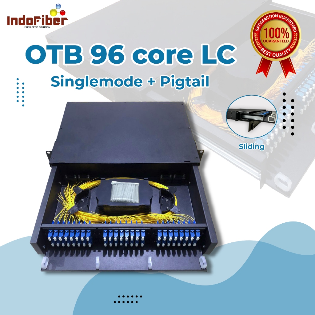 INDOFIBER OTB 96 core LC singlemode lengkap pigtail