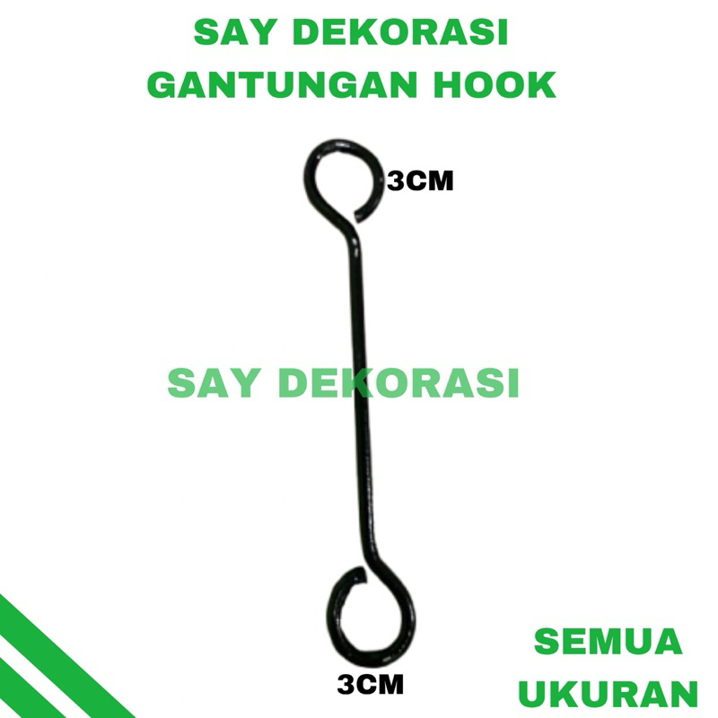 SAY DEKORASI TYPE 104 hook s gantungan besi/PENGAIT BESI/[PROMO] Hook S Gantungan Besi /Pengait Serb