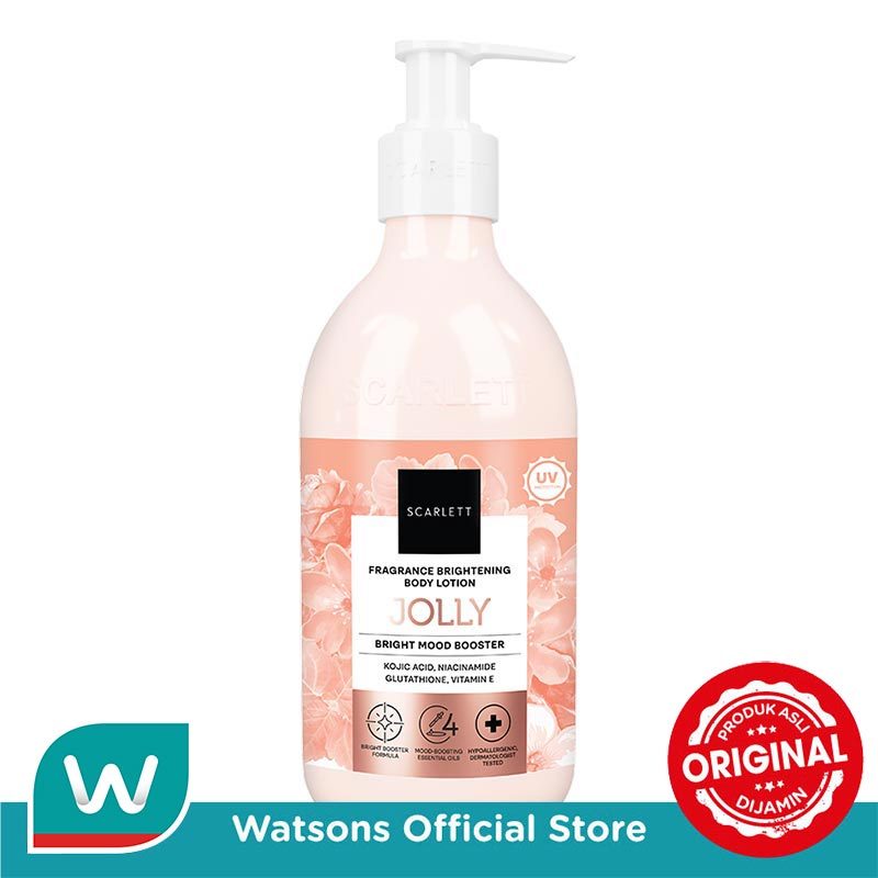 Scarlett Whitening Jolly Fragrance Brightening Body Lotion Bright Mood Booster 300ml