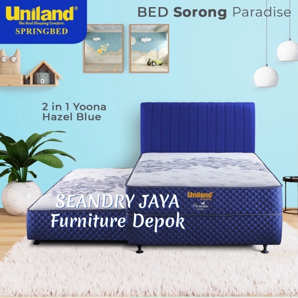 SPRING BED 2 IN 1 SORONG  UNILAND / TEMPAT TIDUR ANAK DAN DEWASA / JABODETABEK