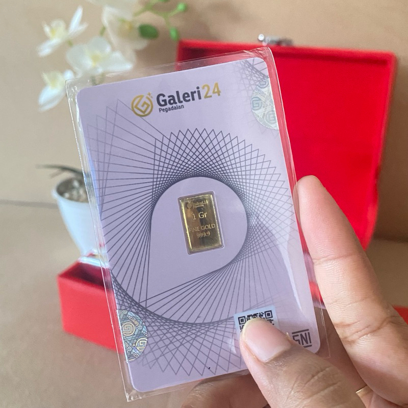 Logam Mulia Emas Batangan Galeri 24 1 gram - Emas Galeri24 1gr