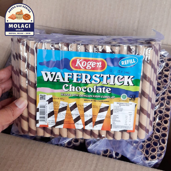 

Astor Cokelat KOGEN Refill 500g / Wafer Stick Chocolate - Molagi Snack