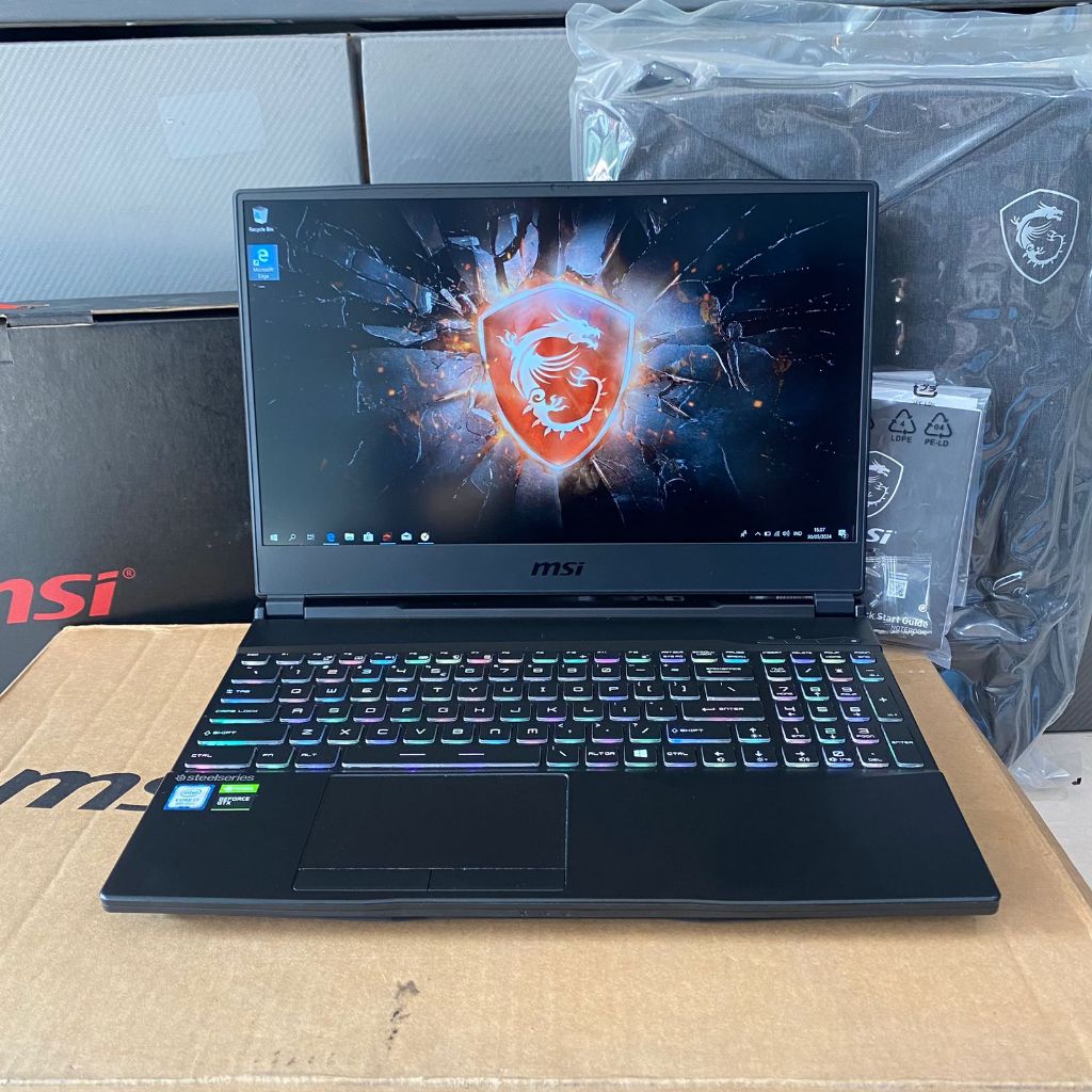 Laptop Gaming MSI LEOPARD GL65 9SDK-232ID / Core i7-9750H / GTX 1660Ti 6Gb / RGB / Elegant / Black