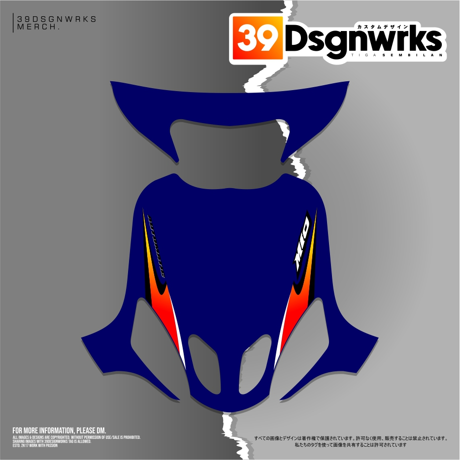 STIKER STRIPING MOTOR CUSTOM Yamaha Mio Sporty Motif Custom