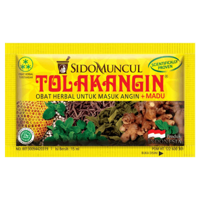 

SidoMuncul Tolak Angin Obat Herbal Masuk Angin Cair Sachet 15 ml