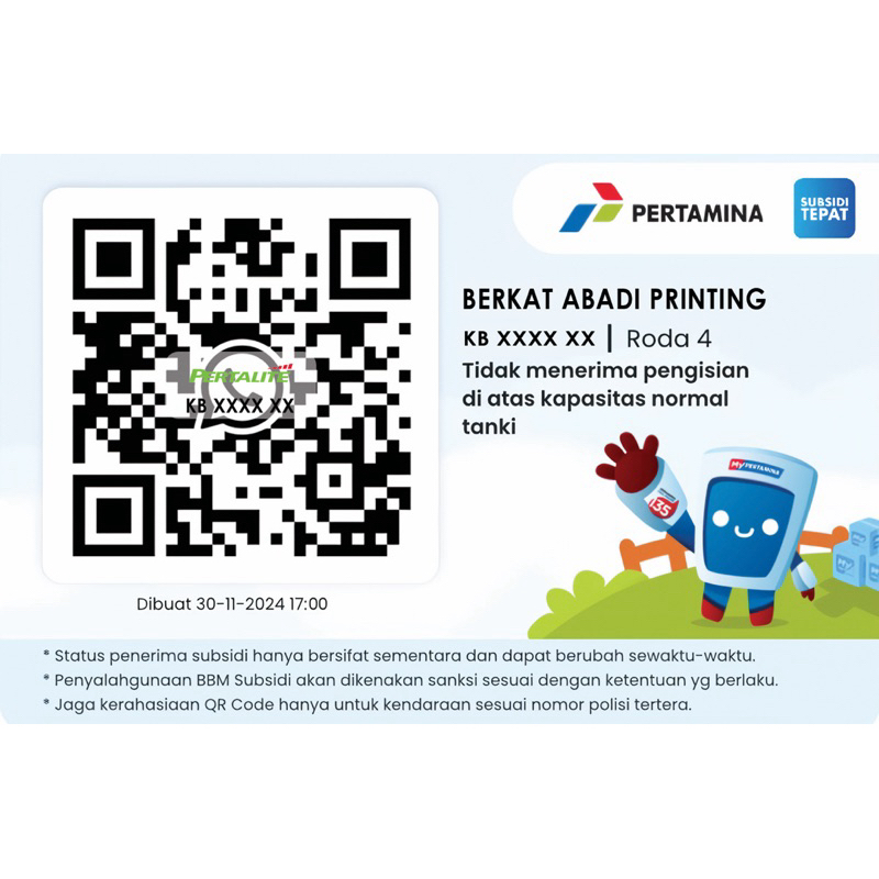 CUSTOM QR Code Pertamina 