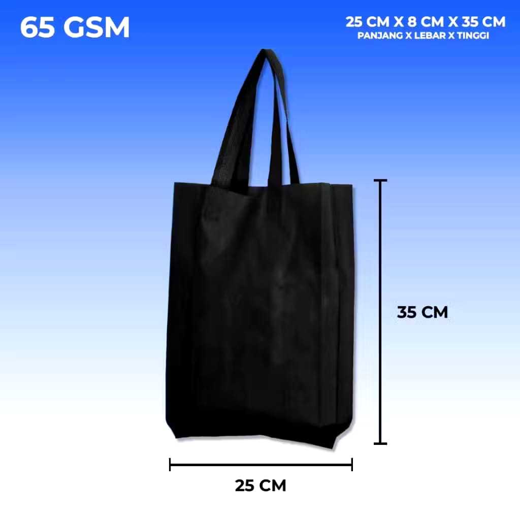 

Spunbond tas handle uk 25x35 / 65gsm / harga satuan