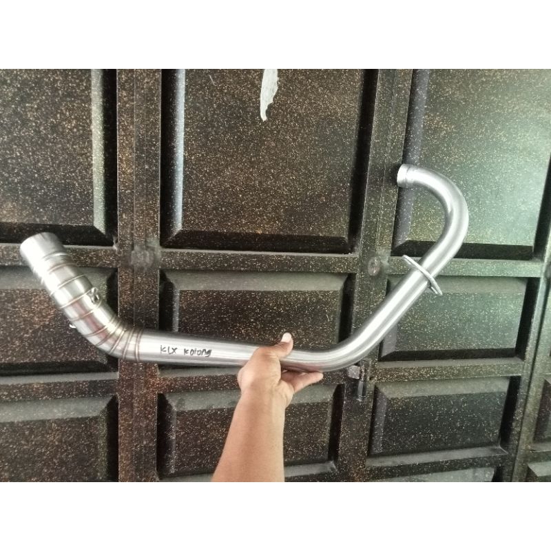 leher paten knalpot khusus motor KLX kolong bawah