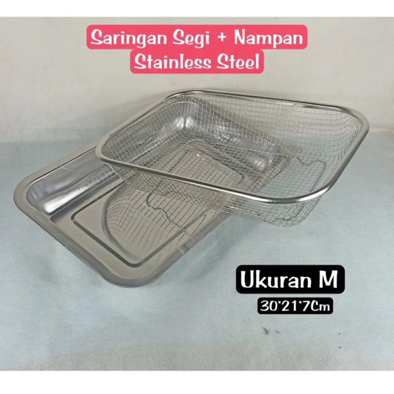 saringan minyak kotak bahan stainles stell