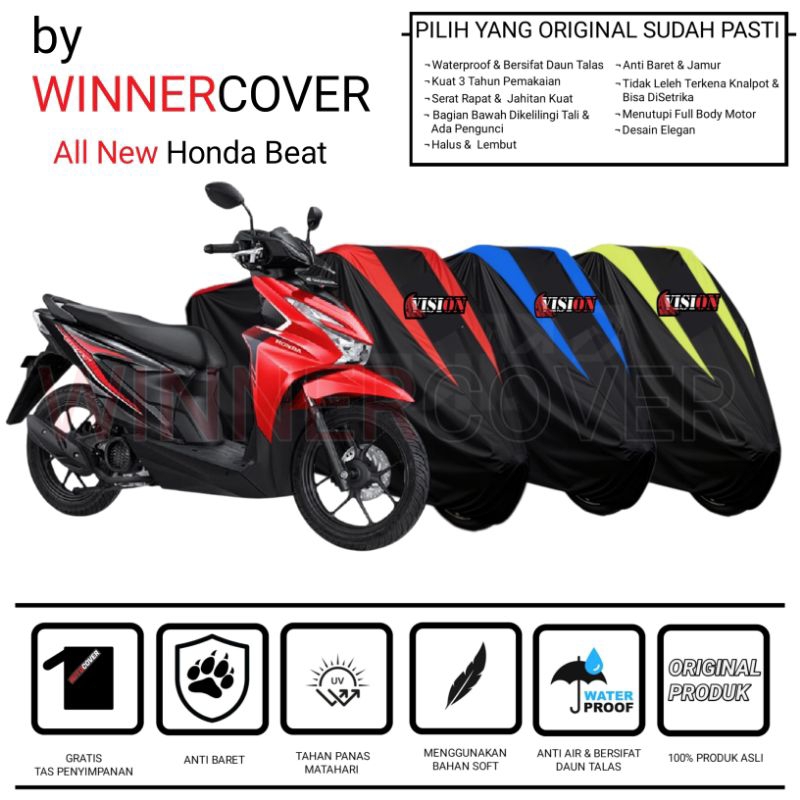Sarung Motor Beat Cover Motor Honda Beat Cover Motor Vision All New Honda Beat