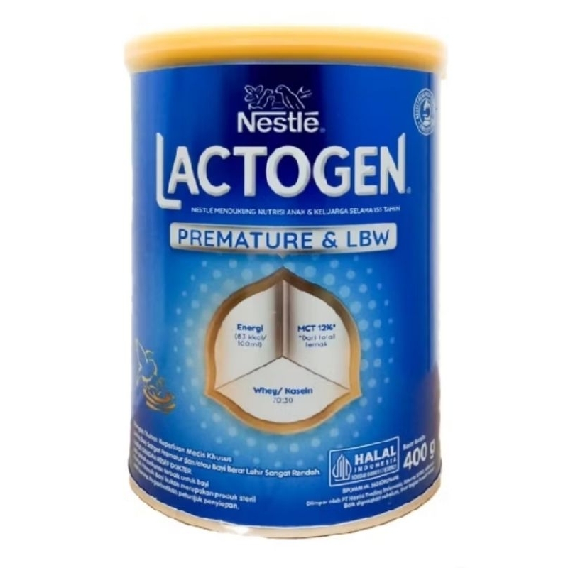 Lactogen Premature susu formula untuk bayi prematur dan BBLR 400 gr exp 2027