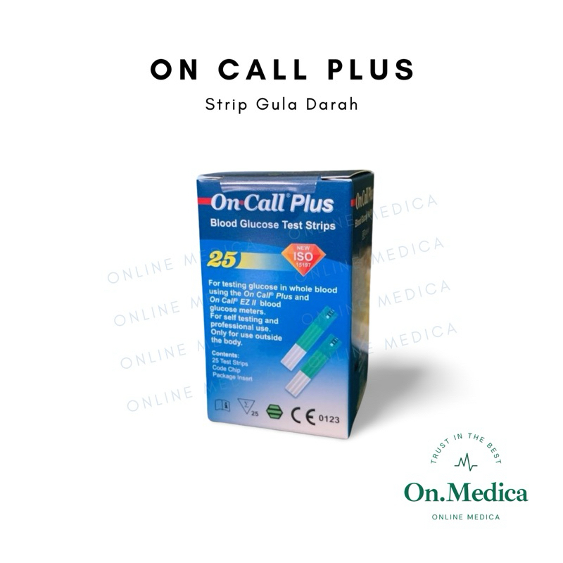 Stik/Strip Gula Darah On Call Plus isi 25 Tube